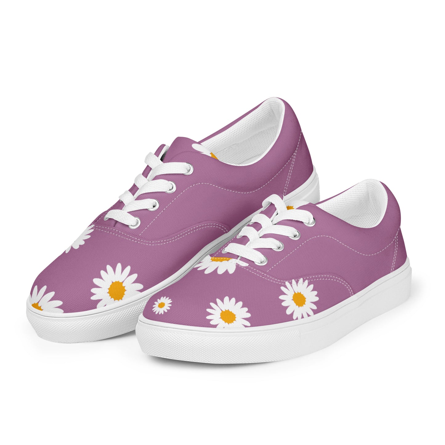 Purple Daisy Women’s lace-up canvas shoes