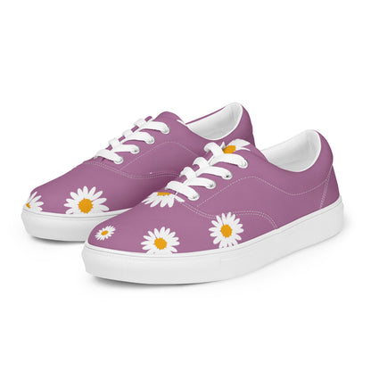 Purple Daisy Women’s lace-up canvas shoes