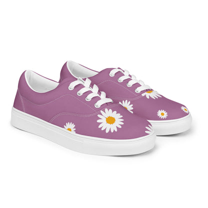 Purple Daisy Women’s lace-up canvas shoes